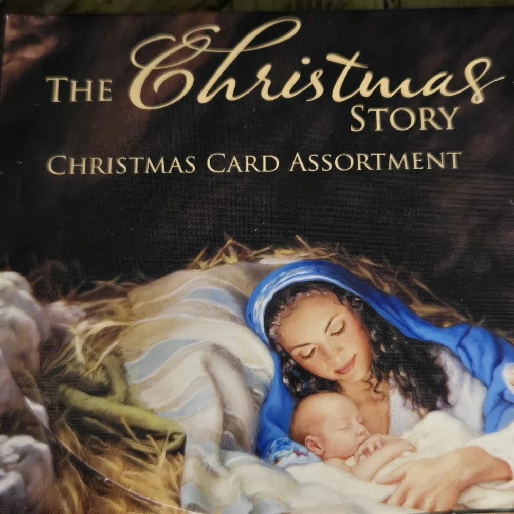 Leanin' Tree The Christmas Story Boxed Christmas Cards 20 Cards 22 Envelopes KJV